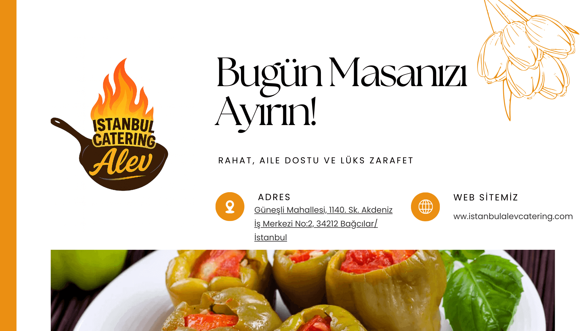 Catering hizmetimizden bir görsel - Mutlu müşterilerimiz