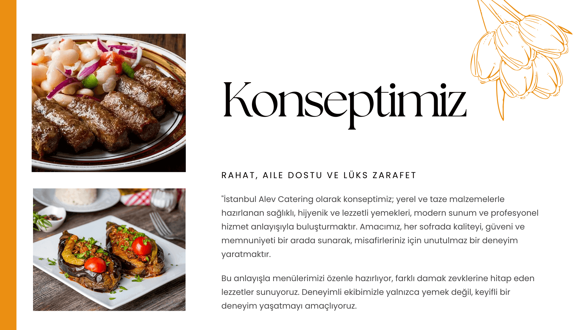 Catering hizmetimizden bir görsel - Kurumsal etkinlik cateringi