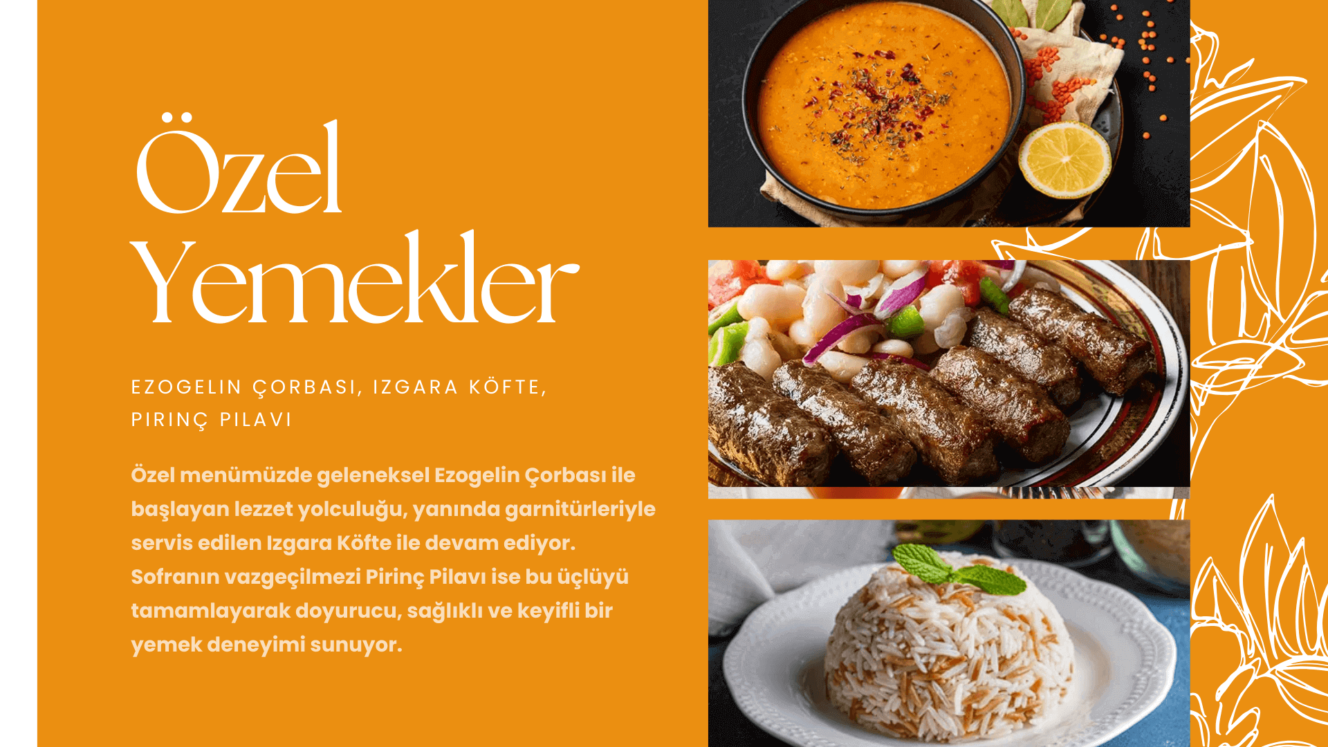 Catering hizmetimizden bir görsel - Düğün ve özel gün cateringi