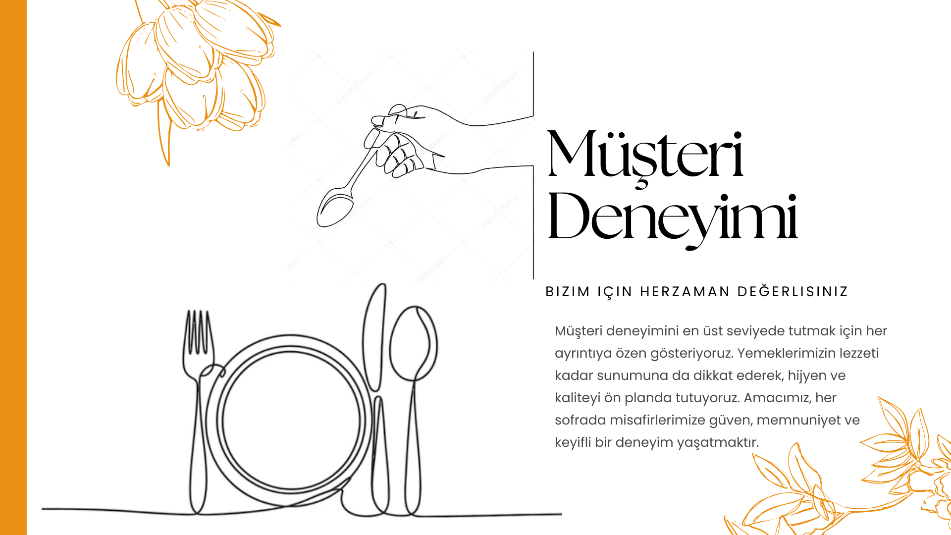 Catering hizmetimizden bir görsel - Zengin menü seçenekleri